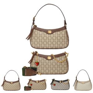 Nuova borsa Totes Borsa sottobraccio in tela Ophidia Borsa classica di lusso Pochette Borsa a tracolla da donna in vera pelle Borsa a tracolla per ragazza con pochette di design da uomo