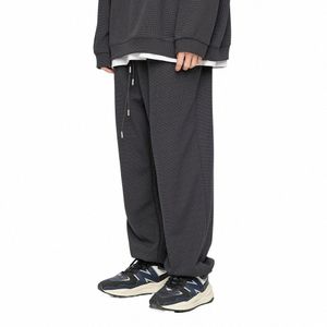 Primavera 2022 Fi Solto Oversized Sweatpants Japonês Streetwear Correndo Calças Esportivas Harajuku Calças de Jogging Homens Corredores B3oE #