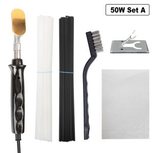 Lassers Electric Soldring Iron Plastic Welding Kit Utjämningsverktyg Plastreparation Spatel för sprickreparation Bilstötfångare Reparation