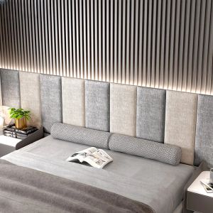 Stickers Bedroom Luxury Headboards Sound Insulation Tatami Background Wall Selfadhesive Sofa Backrest Cabecero Cama 135 Wall Decor