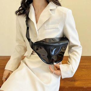 Taille Taschen Reißverschluss Transparente Tasche Chinesischen Stil Wasserdichte Packung Fanny Halbmond Gürtel PVC Brust Outdoor