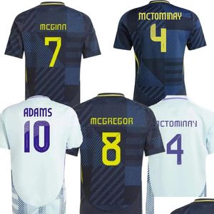 Camisas de futebol Escócia 24-25 Personalizado Thai Qualidade Dhgate Desconto Moda Design Seu Próprio Adams 10 Dykes 9 Mcginn 3 Christie 11 Gi Otqem