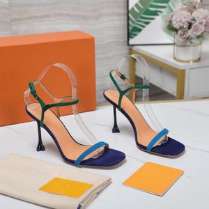 Designer-Sandalen, 7,5/9,5 cm, Blüten-Sandale, Damen-Abendschuhe mit blumenförmigem Absatz, 10a, hochwertige Sommer-Stiletto-Absatz-Luxus-Hochzeitskleid-Schuhe