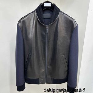 Designer Italian sheepskin patchwork wool men's jacket jacket, P family's product PRA high-end Pra ready to wear CP8K