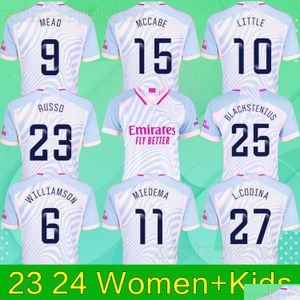 Soccer Jerseys 23 24 Mead Little L.Codina G.Jesus Saka Jersey 2023 2024 Williamson Miedema 11 Russo Mccabe Catley Blackstenius Footb Otvo8