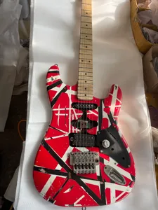 Striped Series Frankie 2023 - Red, Black, White Electric Guitar