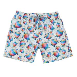 Vilebre Krótka wysokiej jakości marka projektantów Vilebre Beach Shorts Men Turtles Swimodear Hawaiian Shorts Mężczyznę Krótkie spodenki na plażę Sports Surf Board Short 541