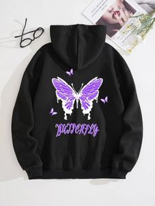 Men's Hoodies Butterfly Cartoon Graphic Vintage American Style Y2k Hooded Streetwear For Women Men Unisex Comfortable Soft Sweatshirts