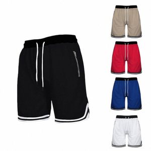 Pantaloncini da basket sportivi da uomo Mesh Quick Dry Pantaloncini da palestra per l'estate Fitn Jogging Casual Pantaloni corti traspiranti Scanties Maschio 071y #