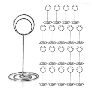 Dekorativa blommor Tabellnummer Hållare 20st - 3,35 tum platskortshållare står för bröllopsfestens examen mottagning D