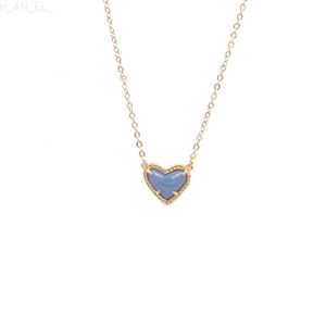 Ожерелья с подвесками, новый подарок на день Святого Валентина, карамельный цвет, коготь, маленькое сердце в форме 3D смолы, мини-подвески с подвесками в виде любви, женское ожерелье C24326
