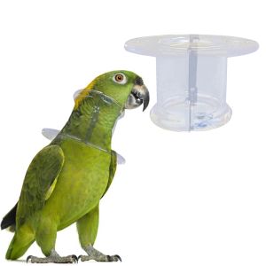 Baths Bird Antibite Collar för svår papegojafjäder som plockar nackband begränsar nackrörelsen för macaw cockatoo size s m l