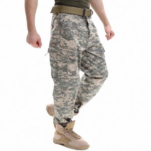 men's Military Uniform Camoue Tactical Multicam Cargo Pants Army Combat Lg Trousers Fisthing Climbing Hunting Pants 62hC#