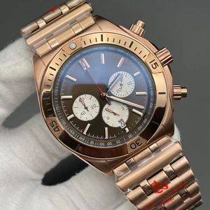 Relógio masculino de luxo quartzo automático calendário perpétuo relógio de aço inoxidável relógio de designer de alta qualidade 44MM mostrador grande relógio masculino de aço inoxidável, esportes e lazer