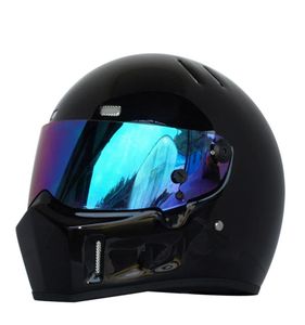 Motorrad Vollhelm Herbst Winter Warm Kart Racing Glas Reiten Motocross Helm Unisex ATV1 BlackElegant BlackWhite5044082