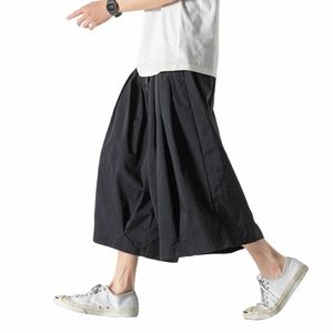 mens Wide Leg Pants Fi Streewear Oversized Jogging Pants Male Solid Color Japanese Men Sweatpants Trousers 5XL A5j7#