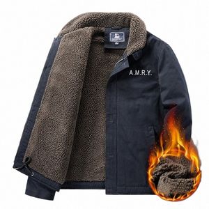 Winter Herrenjacken Cmere Casual Cott Fleece Bomberjacke Hohe Qualität FI Warme Mäntel Marke Plus Veet Kleidung r8Hm #