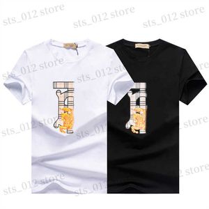 Men's T-Shirts Summer Brand Mens T Shirt Fashion Men Women Designers Clothing High Quality Short sleeve casual loose Couple Tee T240327