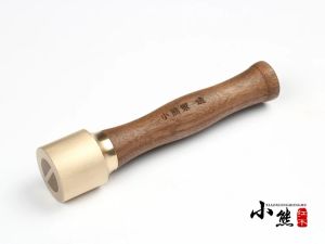 Молот Медный молоток с деревянной ручкой Инструмент для резки кожи Молоток Инструмент для рукоделия из кожи Молоток