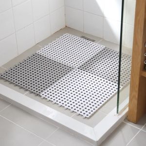 Mats Anti Slip Pvc Bath Mats with Sucker 30X30cm Massage Carpet Floor Rug for WC Shower Room Kitchen Drain Feet Pad Table Cup Mat