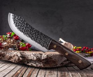 Stainless Steel Chef Knife Boning Slaughter Knife Kitchen Professional Cleaver Slicing Knives Handmade Butcher Knife2233886