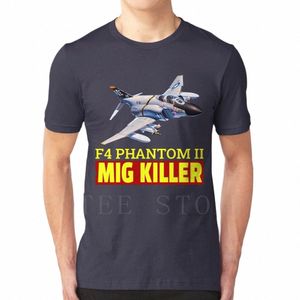 Fantastisk F-4 Phantom II. En av de bästa jaktflygplan som någonsin gjorts. T -shirt DIY stor storlek 100% Cott Fighter Jet Pilot Military F 4 L9ag#