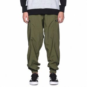 Japon Trend Marka Erkek Nyl Casual Lg Pant Pant Pantolon Rahat Gevşek Kargo Tayt Street Hip Hop Sport Jogger Functial Pantolon R4WC#