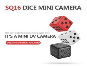 Câmera digital 1080P HD Motion Video Mini Câmera SQ16 Dice Câmera de Vigilância Filmadora Ação Visão Noturna Suporte Cartão TF285o252119078