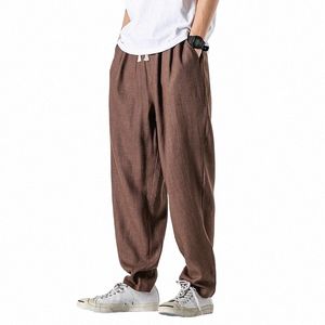 Chiński styl fi luźne spodnie haremowe w dużych rozmiarach 2022 wiosna lato cienkie swobodne spodnie do joggingu harajuku spodni mężczyźni ubrania g0z5#