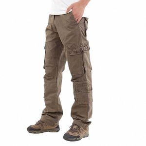 Trendy Militär Armee Cargo Hosen Männer Casual Cott Taktische Hosen Lose Baggy Tasche Hosen Mann Kleidung r1KN #