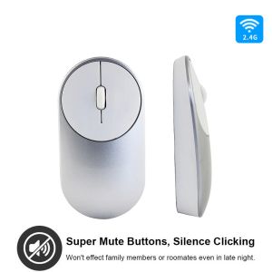 Möss trådlös mus USB Optisk 1600DPI -spelmöss Ergonomisk Mini Silent Mouse för bärbar dator -PC -surfplatta Xiaomi Notebook Computer Office