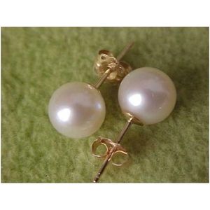 Dangle Chandelier Aaa 89Mm Natural South Sea White Pearl Earrings 14K20 Gold Marked 240127 Drop Delivery Jewelry Otd7W