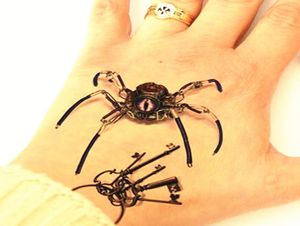 Bütün Örümcek Kraliçe 3D Geçici Dövme Vücut Sanatı Flaş Dövme Çıkartmaları 199cm Su Geçirmez Stil Dövme Ev Dekor Duvar Etiketi3914800
