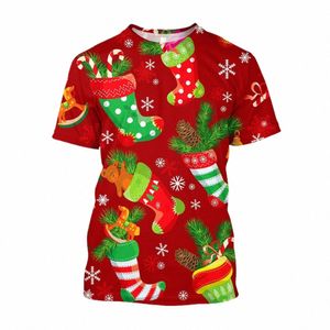 Jumeast 3D Christmas Santa Printed Men T-Shirts Sock Cow Light Academia T Shirt Streetwear Y2K gładki oversize odzież T-shirty I4C1#