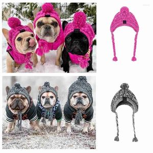 Köpek Kıyafet Kış Sıcak Kulaklıklar Ayar Şapkası Kulak Muffs Pet Cap Headgear