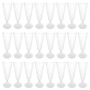 Copos descartáveis, canudos, 40 peças, 150ml, coquetel, copos de martini, plástico inquebrável, bebidas, champanhe, flautas de vinho, bar de festa