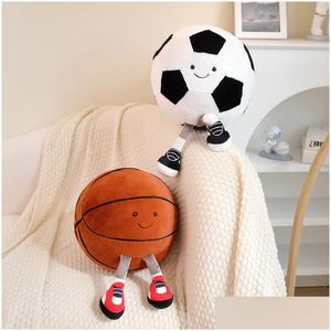 Plush Dolls Squishy Pillow Toy Soft Squishmallow Pie Basketball Funny Cute Soothing Cloth Doll P Peluche Cool Stuff Christmas Gift For Dhnqc