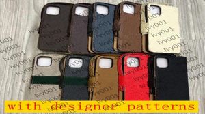 Classic Designer Phone Cases för iPhone 14 Pro Max 13 12 mini 11 XS XR X 7 8 Flip Leather Case I0013929479