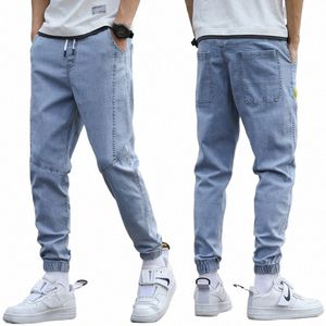 Jeans da uomo di marca Hiqor Harem Denim Cargo Pants 2022 New Streetwear Jogger Hip Hop Cott Pantaloni maschili blu oversize 5XL 4XL A5hQ #
