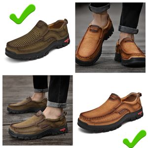 Novos sapatos de couro de venda homens couro genuíno mocassins de grandes dimensões sapatos de couro casuais sapatos de caminhada GAI MASCULINO de alta qualidade tamanho grande 38-51 designer de luxo casual