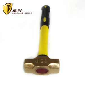 Молот Jixing торговой марки 0,5 фунта Латунный восьмиугольный молоток с пластиковой ручкой/латунный молоток/медный молоток/молоток