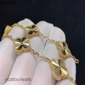 Van smycken Cleef Four Leaf Clover Armband Designer Armband Luxury Pearl 4 Leaf 18K Gold Laser Märke Bangle Charm Armband Necklace Earrings Diamond Wedding A J