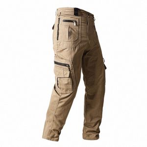 Lastbyxor Cott Tactical Pants Men Multi Pockets Casual Pants Military Army Traninig Work Byxor för man 2023 Plus storlek 5XL G6GM#