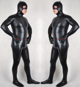 Traje de gato de gato de gato de gato preto brilhante e brilhante roupa unissex masculino homem sexy homens gatos meias de trajes de trajes de halloween festas de halloween fanc7904394