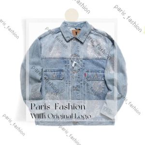 Denim teers hoodie designer denim teers jacka kvinna high street blomma denim krans denim teers jeans man jacka denim teaes mans denium tår 613 532