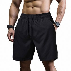 ueteey Pantaloncini caldi da uomo Pantaloni corti sottili leggeri da corsa Squat Fitn Abbigliamento da palestra da uomo Pantaloncini con coulisse maschili ad asciugatura rapida P1Er #