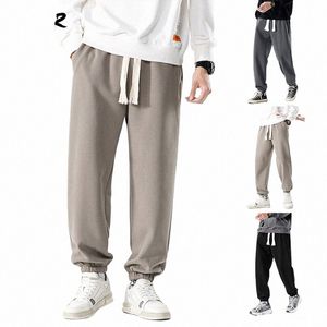 Hiqor 2023 Autumn Winter New Jogger Pants Men Prontring Prouts Cott Cott Nasual Mostuits Plus Size Gym Pants M-3XL R6MQ#