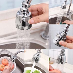 New 2 Modes Rotatable Water Saving Kitchen Faucet Extender High Pressure Splash-Proof Nozzle Tap Adapter Sink Filter Sprayer