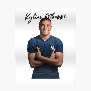 Kalligraphie Kylian Mbappe Poster Home Lustige Wand Moderne Wandbild Vintage Bild Dekoration Druck Dekor Malerei Kunst Zimmer Kein Rahmen