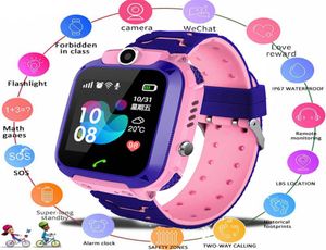 Q12 Children039S Smart Watch SOS Phone Watch Smartwatch för barn med SIM -kort PO Vattentät IP67 -gåva iOS Android9695780